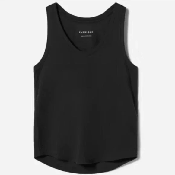 Everlane The Recotton Black Racerback Tank - Picture 3 of 7
